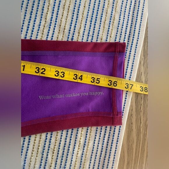 TEREZ Electric Purple And Black Raspberry TLC Colorblock Leggings Sz L NWT - Picture 14 of 16